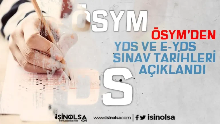 2025 YDS ve e-YDS Sınav Takvimi ve Başvuru Süreci 20 osym yds sinav takvimi