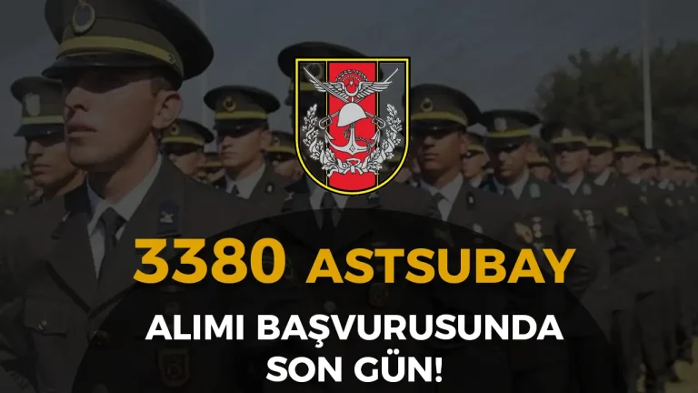TSK Lisans/ Ön Lisans 3380 Astsubay Alımı Başvurusu 3 tsk astsubay alımı