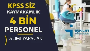 2 Şehir Kaymakamlık 4 Bin TYP Personel Alımı Yapacak!
