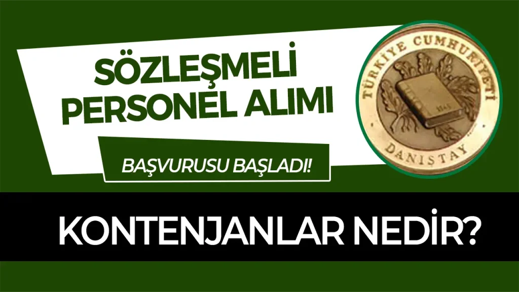 Danıştay 60 KPSS İle Personel Alımı Başvurusu Başladı! İşte Kontenjanlar.. 4 daıştay perosnel alımı başvurusu