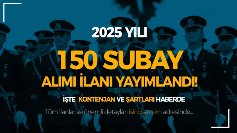 Jandarma ( JSGA ) 2025 Yılı 150 Subay Alımı- KPSS ve Yaş Şartı? 1 jandamra subay