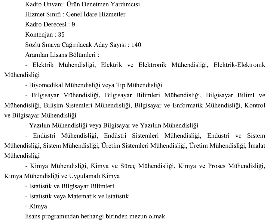 Sağlık Bakanlığı TİTCK 50 Memur Alımı Başvurusu! KPSS Şartı Nedir? 1 saglik bakanligi titck urun deneten yardimcisi alimi