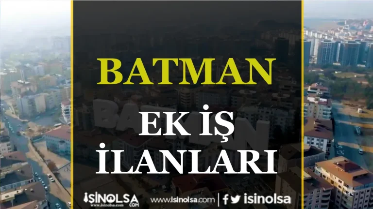 Batman’da Ek İş İlanları: Evden Gelir Elde Etmenin Yolları 18 Batman is ilanlari
