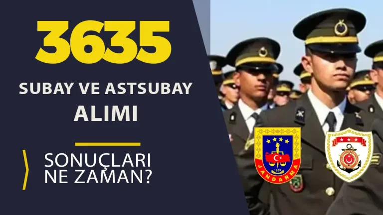Jandarma ve Sahil Guvenlik 3635 Subay ve Astsubay Alimi Sonuclari ve Taban KPSS Ne Zaman