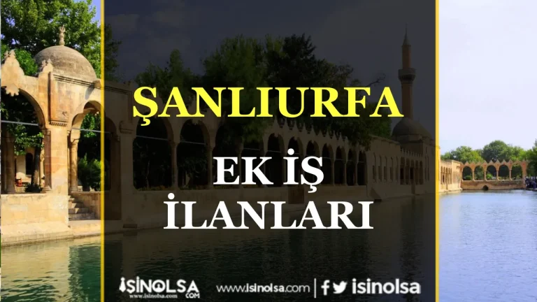 Şanlıurfa Ek İş İlanları: Maddi Rahatlık İçin Yeni Fırsatlar 23 Şanlıurfa Ek İş İlanları