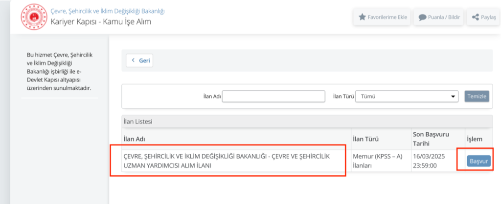 Çevre BakanlığI 78 Memur Alımı Yapıyor! KPSS Şartı? ( Uzman Yardımcısı ) 4 image 11