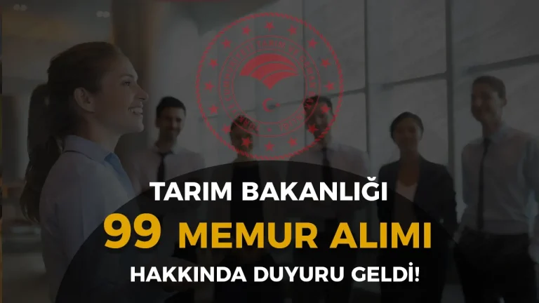 Tarım Bakanlığı 99 Memur Alımı İçin Sonuçlar Açıklandı! ( Uzman Yardımcısı ) 10 TARIM BAKANLIĞI UZMAN YARDIMCISI