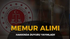 Adalet Bakanlığı Memur Alımı Hakkında Duyuru! ( Stajyer Kontrolör )
