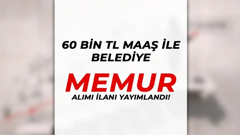 Belediye 60 Bin TL Maaş İle Memur Alacak ( Zonguldak Belediyesi ) 19 belediye memur alimi ilani