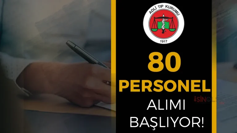 Adalet Bakanlığı ATK 80 Personel Alımı Başvurusu