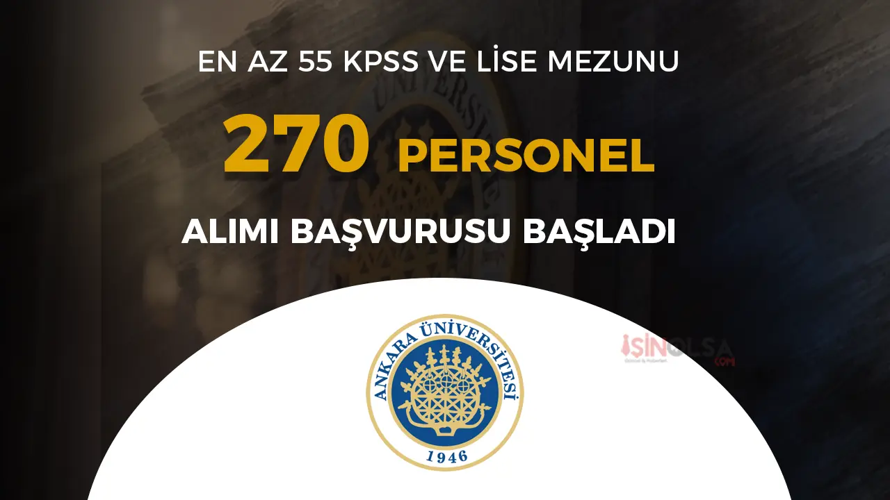 Ankara Üniversitesi Hastanesi 270 Sağlık Personeli Alımı Başvuru Ekranı