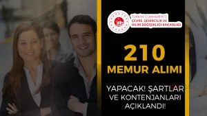 Çevre Bakanlığı 210 Memur Alımı İlanı 2025 ( Milli Emlak Uzman Yardımcısı )
