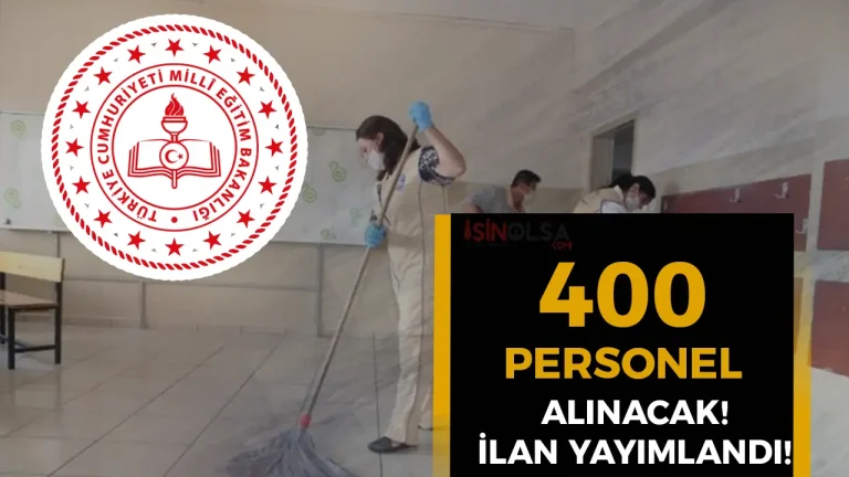 MEB Okullara 400 TYP Personel Alımı Yeni İlanlar Yayımlandı!