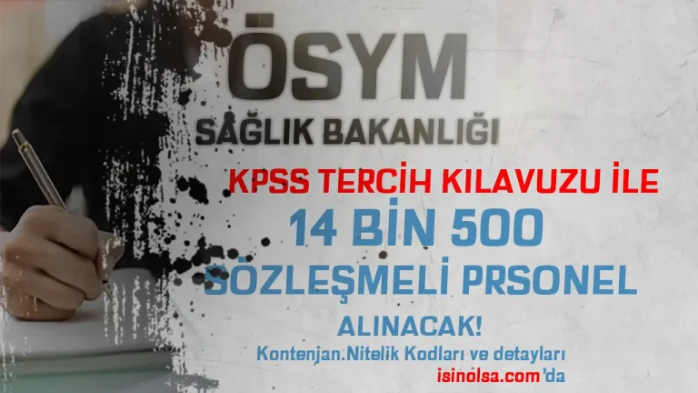 Sağlık Bakanlığı KPSS 2025 Tercih Kılavuzu ile 14 Bin 500 Personel Alımı Yapacak! 1 Sağlık Bakanlığı KPSS 2025 Tercih Kılavuzu ile 14 Bin 500 Personel Alımı Yapacak!