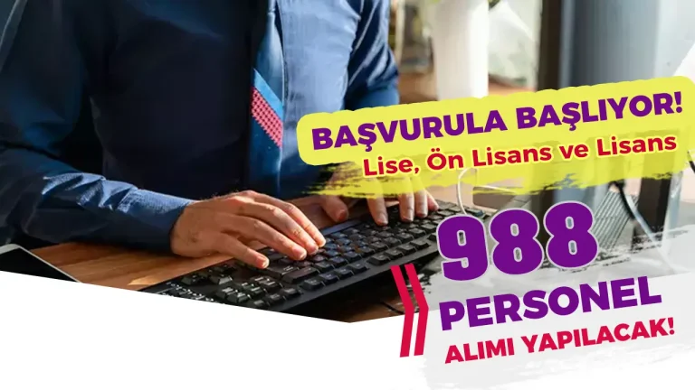 Ticaret Bakanlığı 988 Personel Alımı Başvurusu