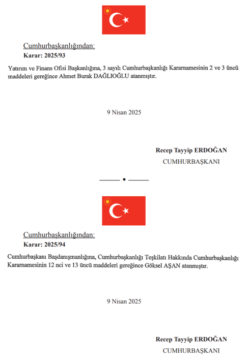 10 Nisan 2025 Cumhurbaşkanlığı ve Bakanlıklara Atama Kararı Yayımlandı! 12 image 193