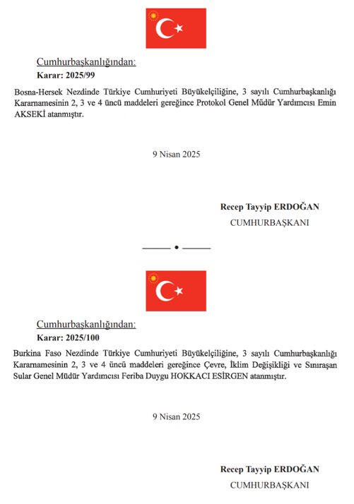 10 Nisan 2025 Cumhurbaşkanlığı ve Bakanlıklara Atama Kararı Yayımlandı! 15 image 196