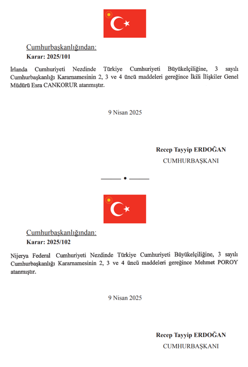 10 Nisan 2025 Cumhurbaşkanlığı ve Bakanlıklara Atama Kararı Yayımlandı! 16 image 197