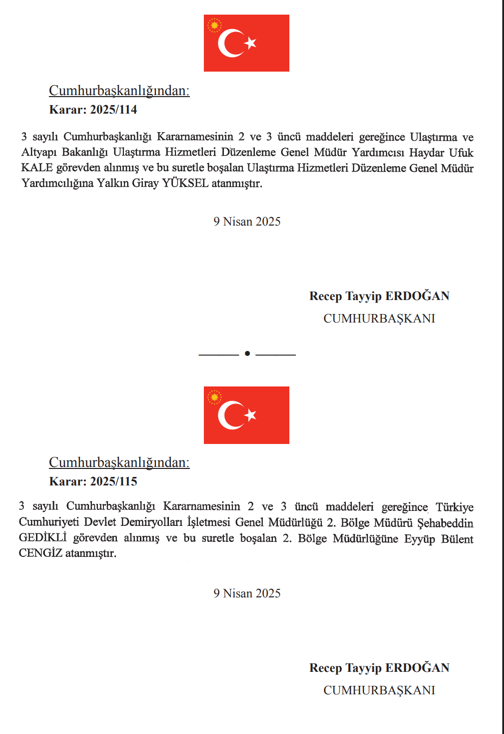 10 Nisan 2025 Cumhurbaşkanlığı ve Bakanlıklara Atama Kararı Yayımlandı! 25 image 206