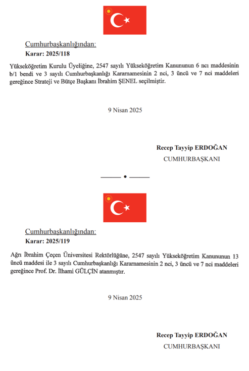 10 Nisan 2025 Cumhurbaşkanlığı ve Bakanlıklara Atama Kararı Yayımlandı! 27 image 208