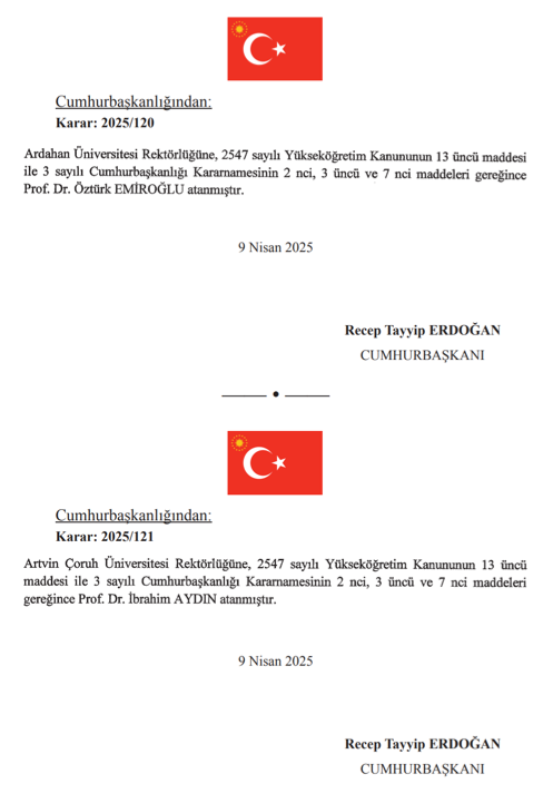 10 Nisan 2025 Cumhurbaşkanlığı ve Bakanlıklara Atama Kararı Yayımlandı! 28 image 209