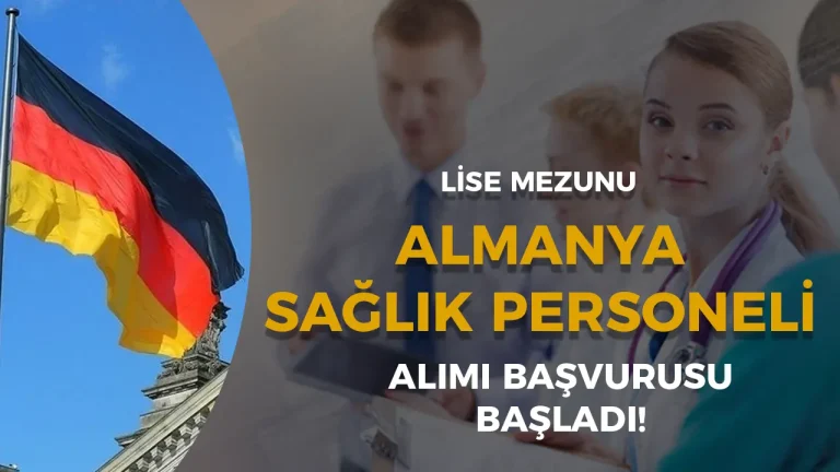 Almanya Lise Mezunu Sağlık Personeli Alımı 2025 Başladı! 20 Almanya Lise Mezunu Sağlık Personeli Alımı 2025 Başladı!