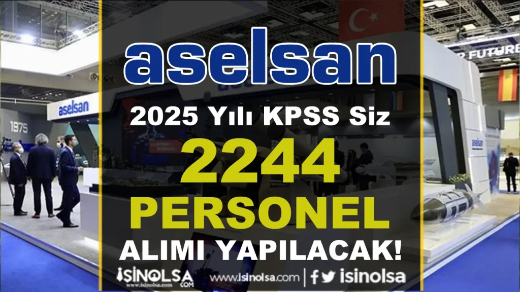 Aselsan personel alimi ilai 2025