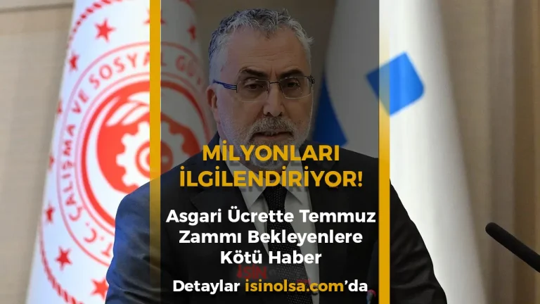 Bakan Işıkhan’dan Asgari Ücret Açıklaması: Ara Zam Kapısı Kapandı Ama Sürpriz İhtimal Var mı?