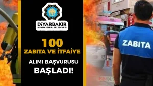 Diyarbakır Büyükşehir Belediyesi 100 Zabıta ve İtfaiye Eri Alımı Başvuru Formu 2025