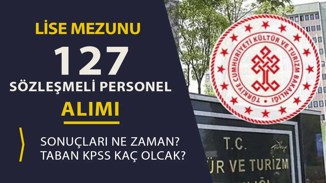 Kültür Bakanlığı 127 Personel Alımı Sonuç ve Taban KPSS ?