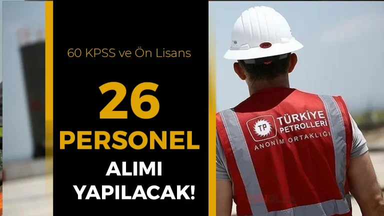 TPAO 26 Personel Alımı Yapıyor! 16 TPAO 26 Personel Alımı Yapıyor!