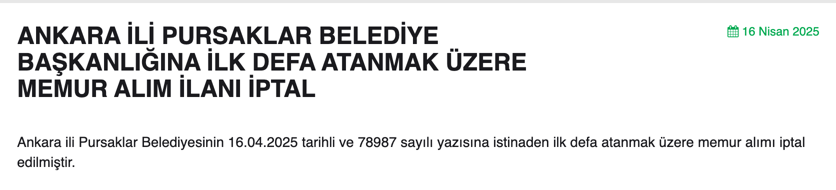 4 Belediye Memur Alımı İlanını İptal Etti! 1 image 39