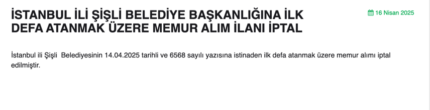 4 Belediye Memur Alımı İlanını İptal Etti! 4 image 42