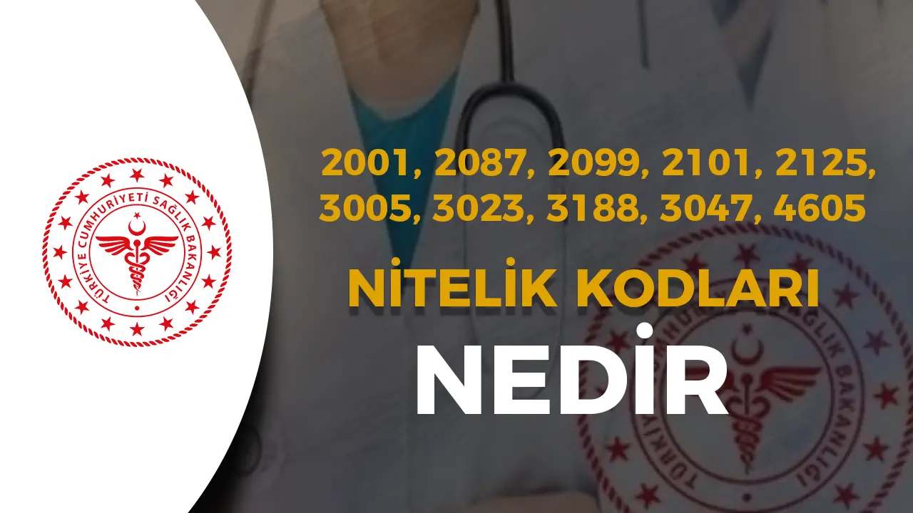 2001, 2087, 2099, 2101, 2125, 3005, 3023, 3188, 3047, 4605 Nitelik Kodları Ne Demek? Sağlık Bakanlığı 2025/4 KPSS Tercih Kılavuzu Yayımlandı