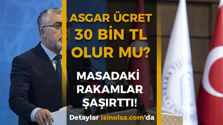 Asgari Ücret 30 Bin TL Olur Mu? Temmuz Zammı İçin Masadaki Rakamlar Şaşırttı! 30 Asgari Ücret 30 Bin TL Olur Mu? Temmuz Zammı İçin Masadaki Rakamlar Şaşırttı!