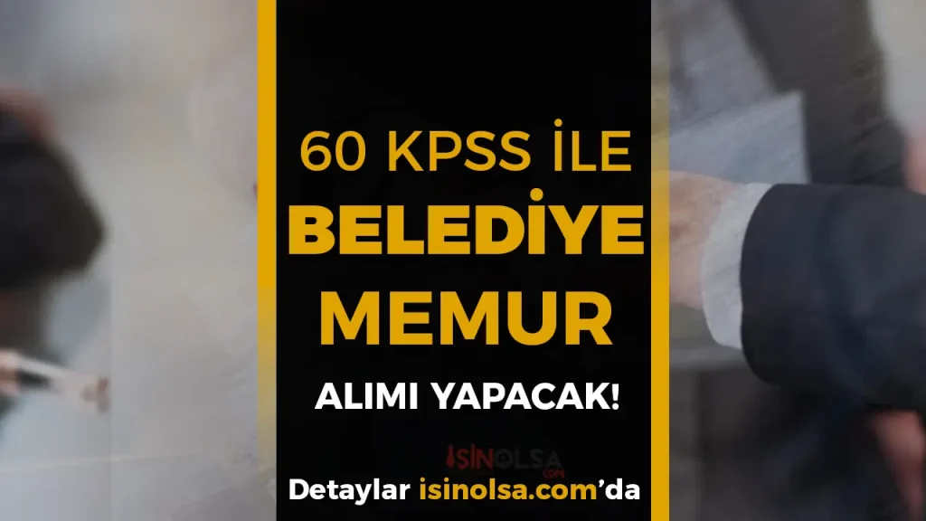 Aydın Büyükşehir Belediyesi Memur Alımı Yapacak! 60 KPSS İle