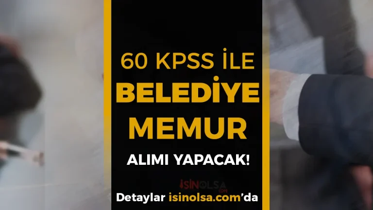 Aydın Büyükşehir Belediyesi Memur Alımı Yapacak! 60 KPSS İle