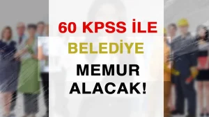 Belediye Ön Lisans Mezunu 60 KPSS İle Memur Alımı ( Bahçe Belediyesi )