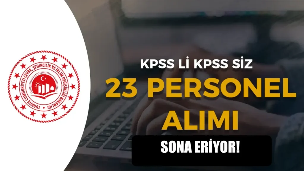 Cevre Bakanligi personel alimi basvurusu