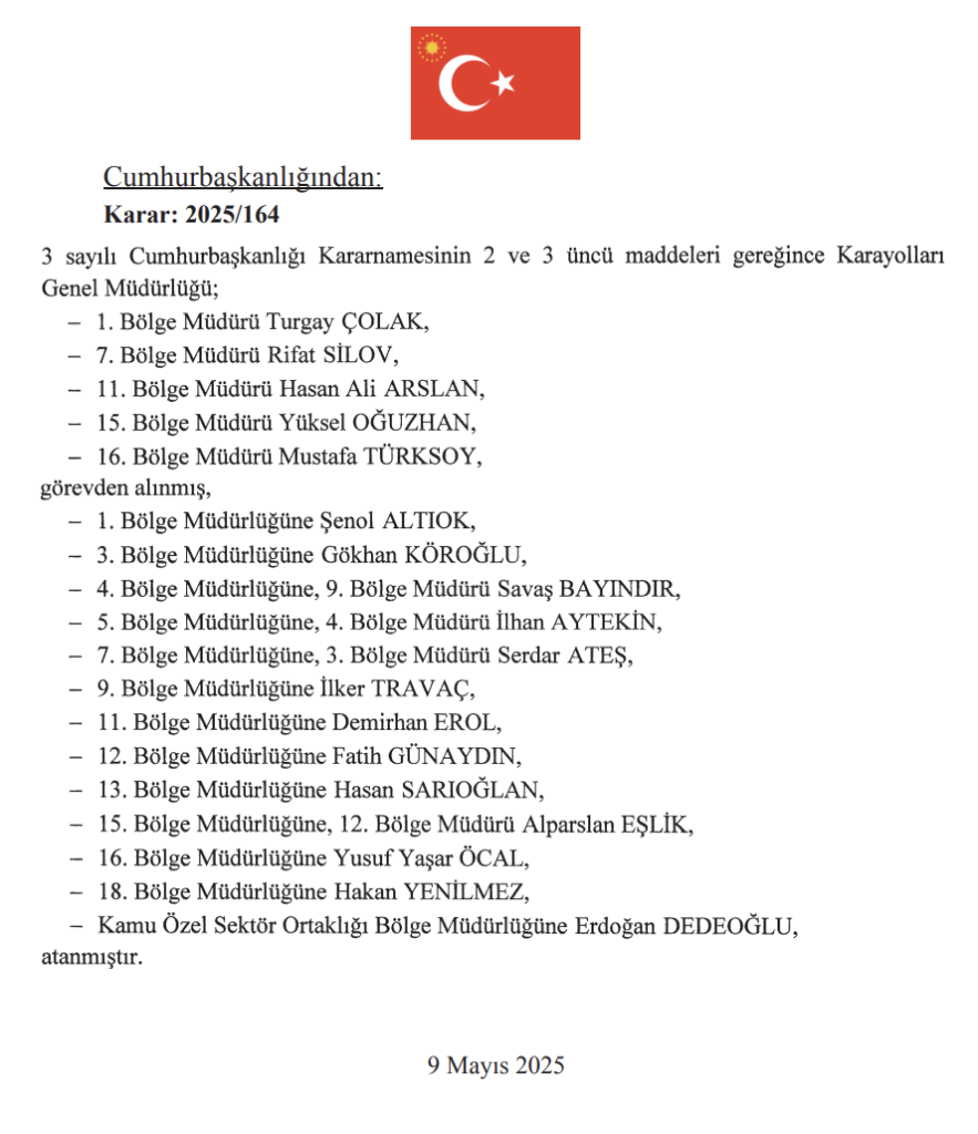 10 Mayıs 2025 Cumhurbaşkanlığı Atama Kararı Yayımlandı! 9 Ekran Resmi 2025 05 10 12.01.12