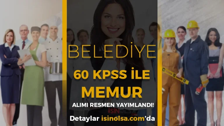 Fındıklı Belediyesi KPSS 60 Puan ile Sözleşmeli Personel Alımı Yapacak