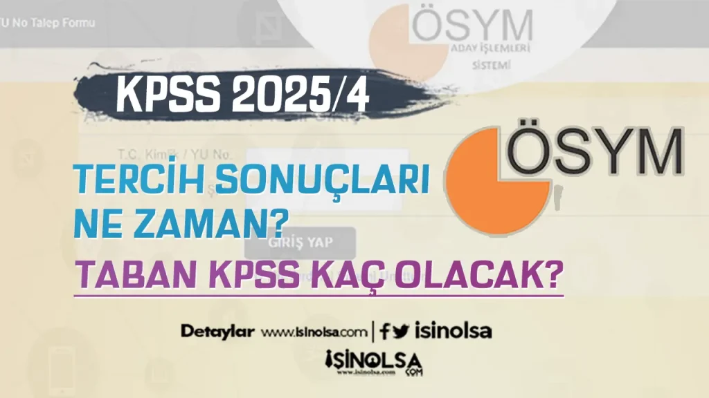 KPSS 2025/4 Tercih Sonuçları? Sağlık Bakanlığı 15.342 Personel Alımı ve Taban Puanlar