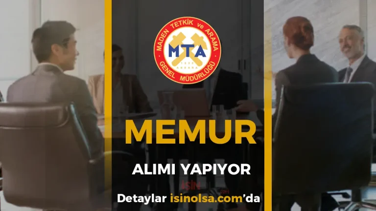 MTA 4 Memur Alımı Başvurusu ( Müfettiş Yardımcısı )