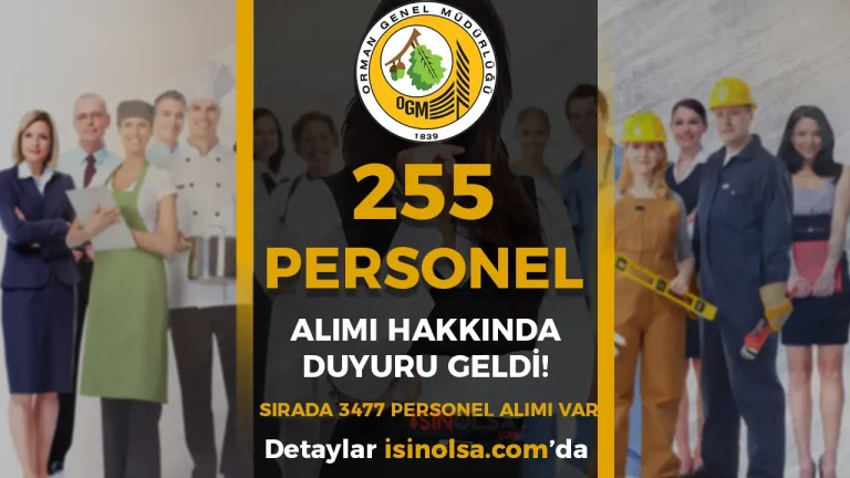 OGM 255 Personel Alımı Hakkında Duyuru! Sırada 3477 Personel Alımı Sonuçları Var! 30 OGM 255 Personel Alımı Hakkında Duyuru! Sırada 3477 Personel Alımı Sonuçları Var!