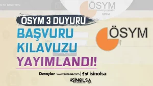 ÖSYM 3 Duyuru: e-YÖKDİL 2025/ 1, 2, 3 Başvuru Kılavuzu Yayımlandı!