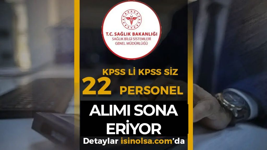 SAGLIK BAKANLIGI BILISIM PERSONELI ALIMI