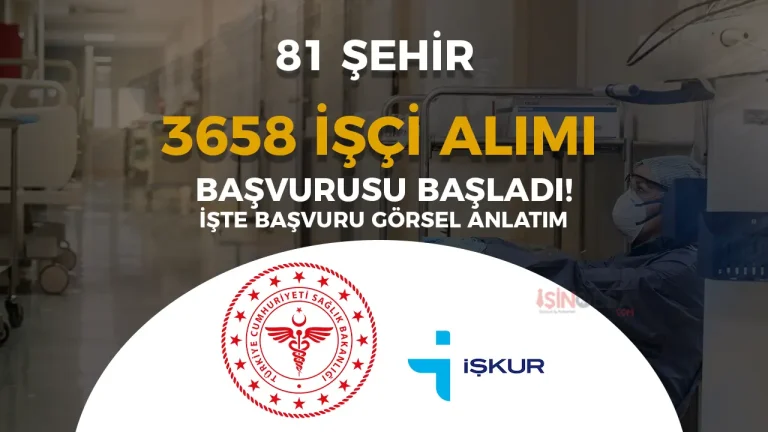Sağlık Bakanlığı 3658 İşçi Alımı Başladı! İŞKUR Başvuru Adımları