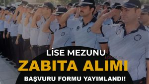 Suruç Belediyesi En Az Lise Zabıta Memuru Alımı Başvuru Formu Yayımlandı!