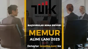 TÜİK KPSS İle 12 Memur Alımı! ( Uzman Yardımcısı )