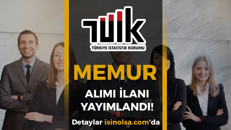 TÜİK KPSS İle 12 Memur Alımı Yapacak! ( Uzman Yardımcısı )
